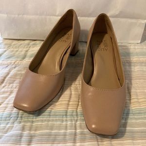 Naturalizer pink leather heels size 6
